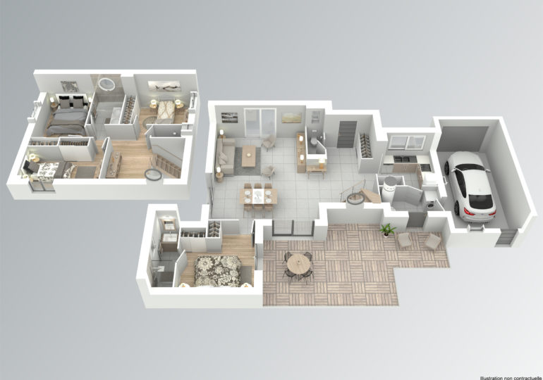Maison contemporaine T5 118m2