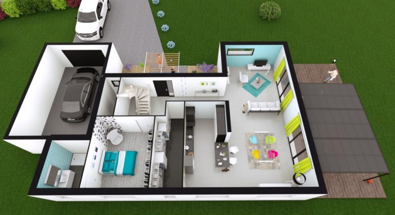 Maison contemporaine T5 153m2