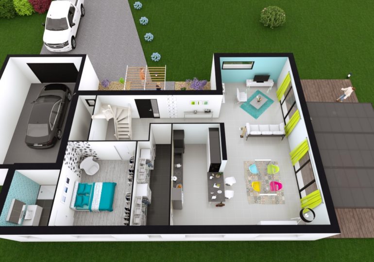 Maison contemporaine T5 153m2
