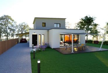 Contemporary T5 house with carport and terrace