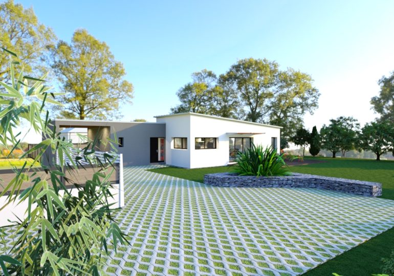 maison plain pied T4 contemporaine 112 m²
