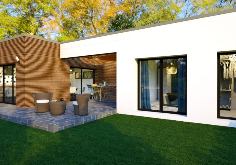 plain pied 89 m² moderne vue terrasse