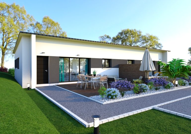 contemporaine plain pied 70 m²