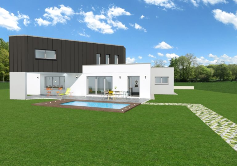 Maison moderne géométrique