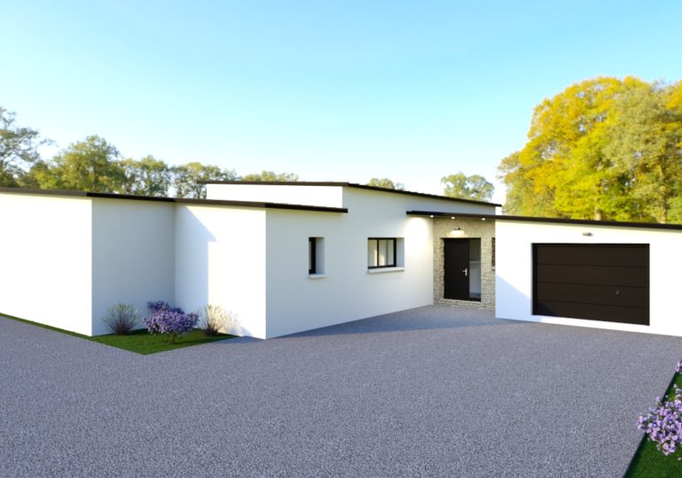 maison moderne plain pied