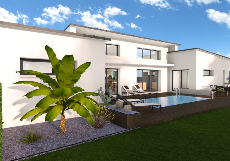 maison contemporaine plain pied