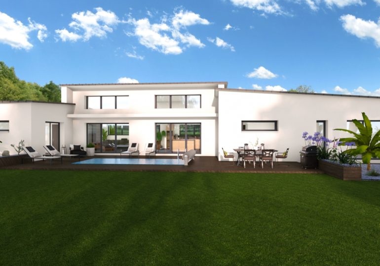 maison contemporaine plain pied