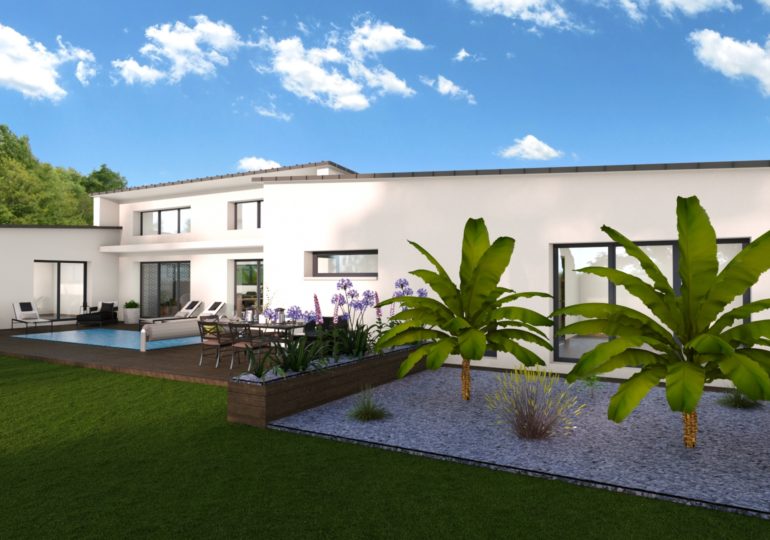 maison contemporaine plain pied