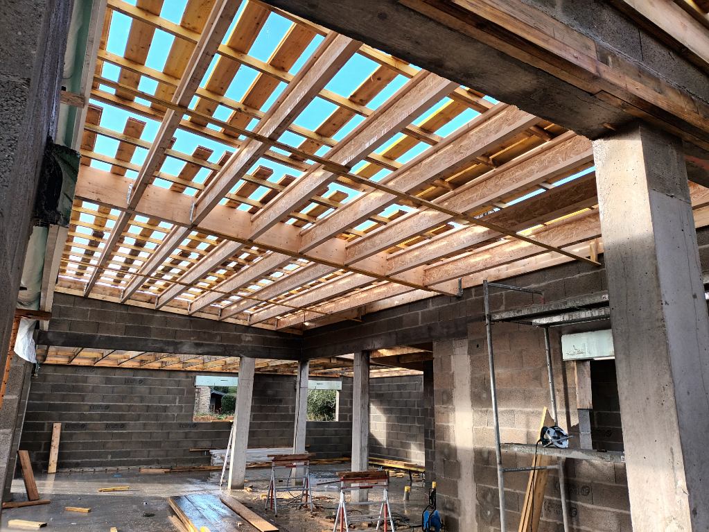 Construction d'une maison : la charpente