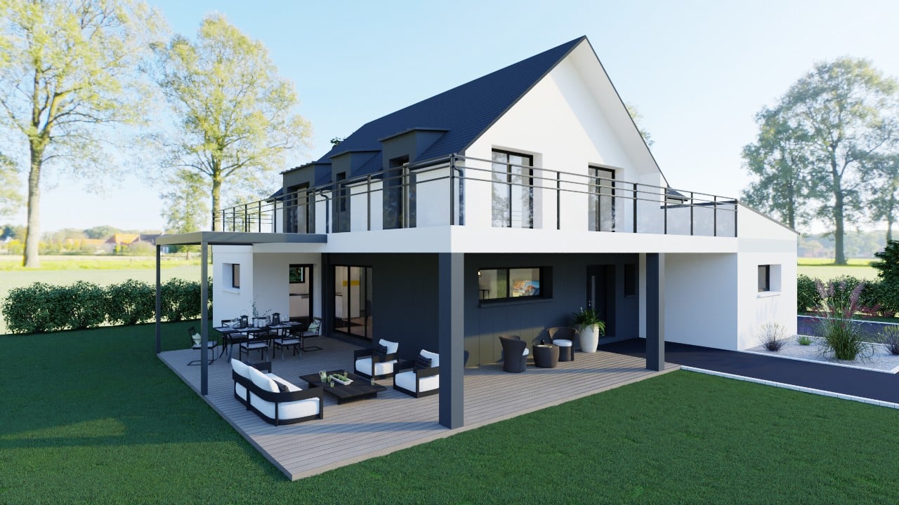 Maison à étage traditionnelle