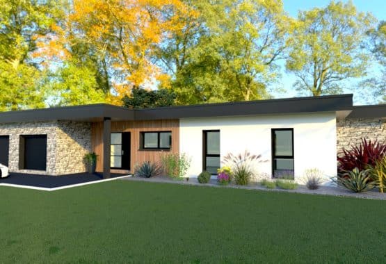 Maison plain pied moderne 150